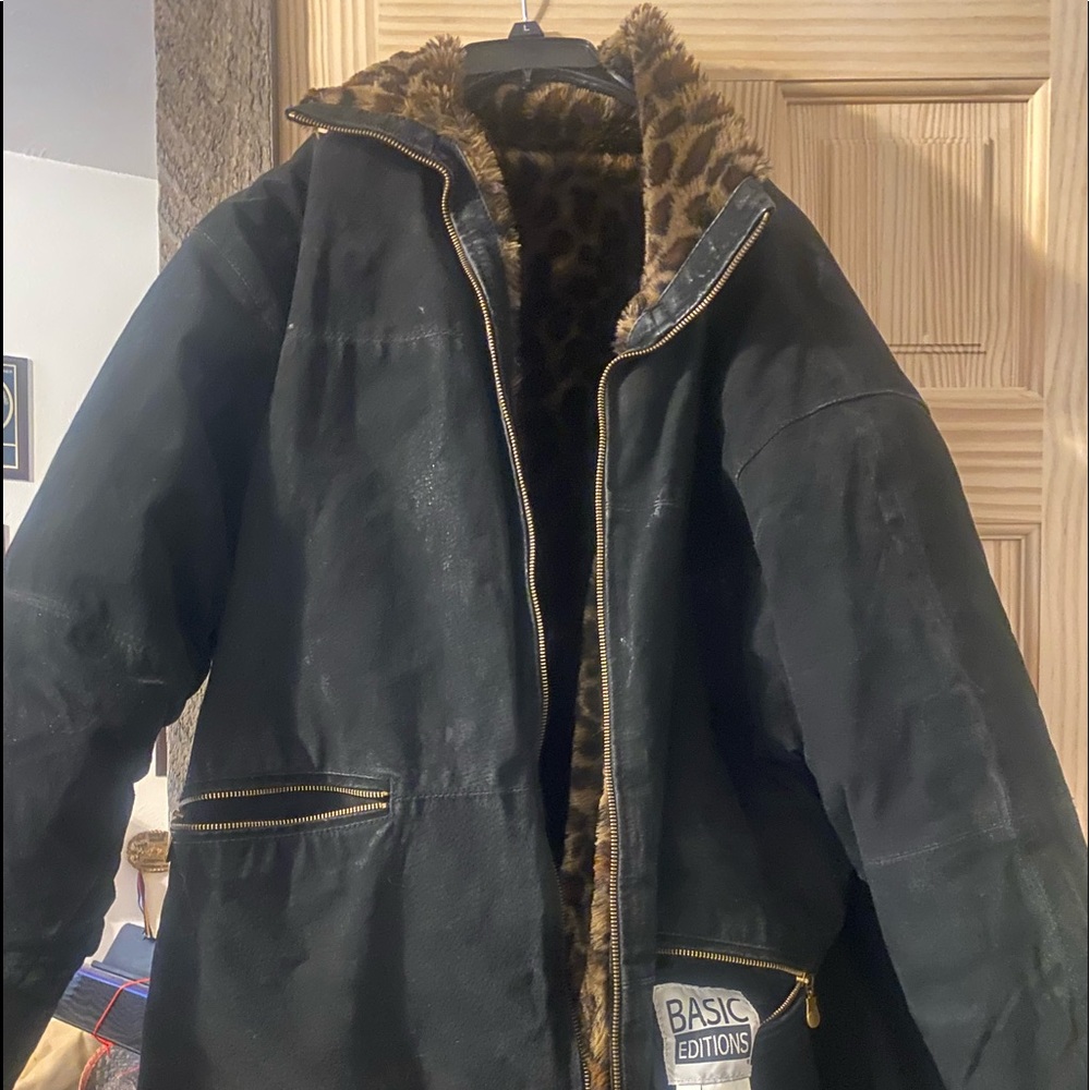 2x leather women’s coat